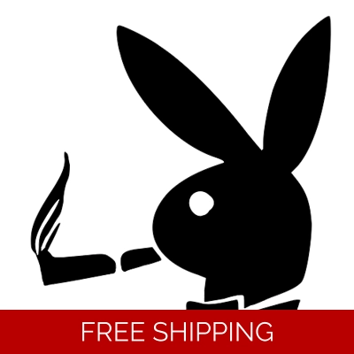 Smoking Playboy Bunny Die Cut Vinyl Decal Sticker Smoking Playboy Bunny Die Cut Vinyl Decal Sticker